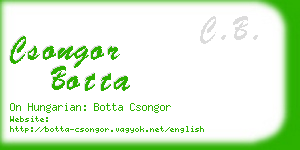 csongor botta business card